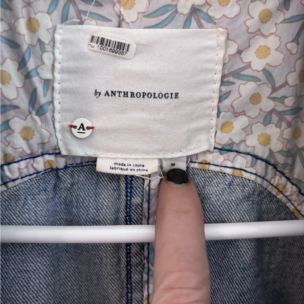 Anthropologie Long Denim Coat - Picture 3 of 5